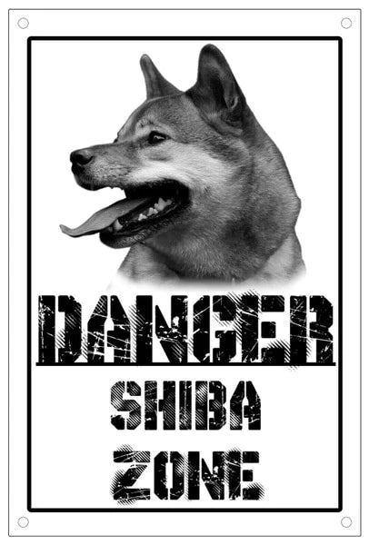plaque danger shiba zone